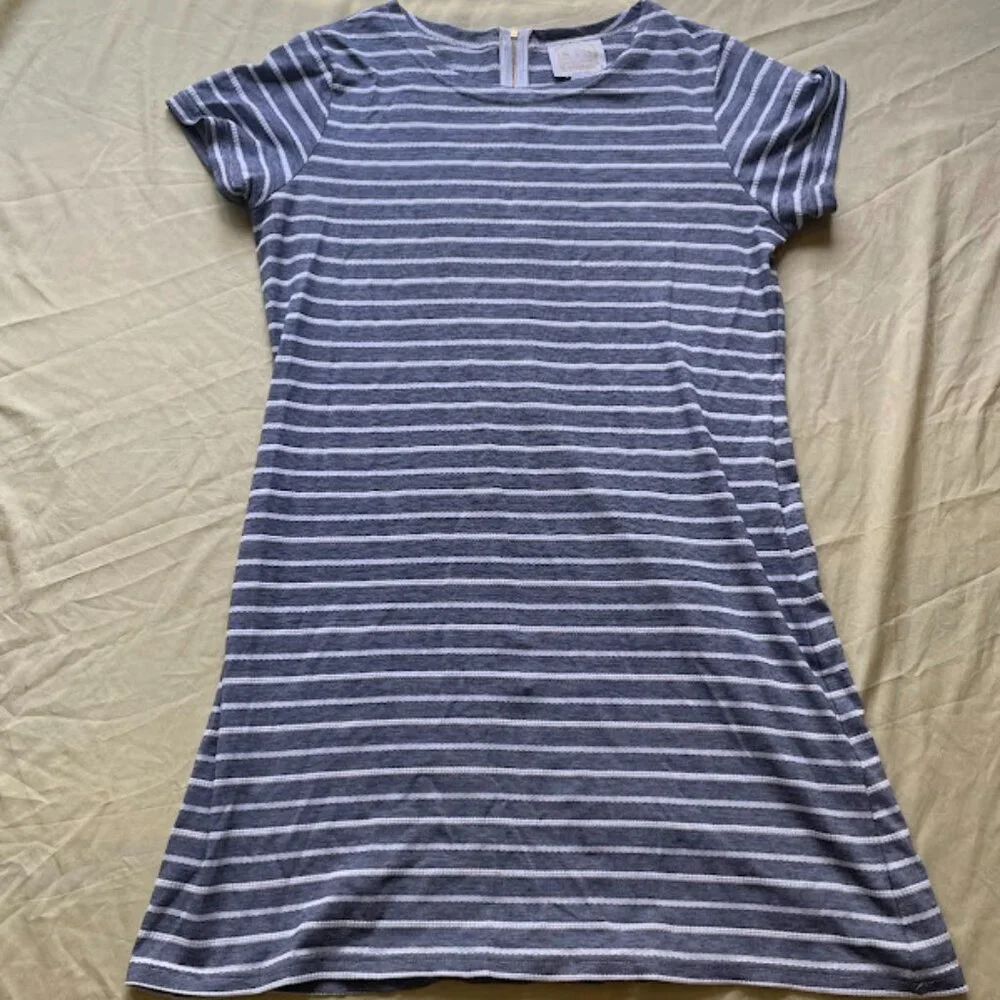 Sail to Sable | Navy & White Striped Shift Dress | Size XL | Used
